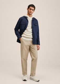 Хлопковые брюки с карманами - Enebro Mango