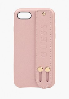Чехол для iPhone Guess 8 / SE 2020, Iridescent with hand strap Rose Gold