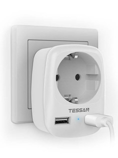 Сетевой фильтр Tessan TS-611-DE 1 Socket Grey