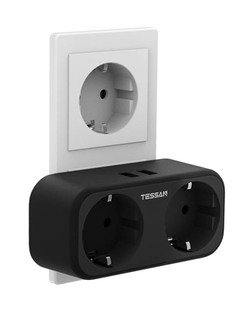 Сетевой фильтр Tessan TS-321-DE 2 Sockets Black