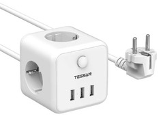 Сетевой фильтр Tessan TS-301 3 Sockets 1.5m White