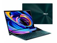 Ноутбук ASUS Zenbook Duo UX482EG-HY262T 90NB0S51-M06330 (Intel Core i7-1165G7 2.8GHz/16384Mb/1Tb SSD/nVidia GeForce MX450 2048Mb/Wi-Fi/Cam/14/1920x1080/Touchscreen/Windows 10 64-bit)