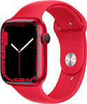 Умные часы Apple Watch Series 7 GPS 45mm (PRODUCT)RED Aluminium Case with (PRODUCT)RED Sport Band (MKN93RU/A)