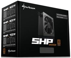 Блок питания ATX Sharkoon SHP Bronze 600W SHP600 600 Вт, 120 mm fan, 80 Plus Bronze, APFC, чёрный