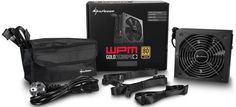 Блок питания ATX Sharkoon WPM Gold ZERO 650W WPM-GOLD-ZERO-650 650 Вт, 140 мм вентилятор, 80 Plus Gold, чёрный
