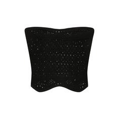 Шерстяной топ-бюстье Saint Laurent