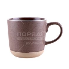 Кружка керамика, 400 мл, Terra, Korall, ST2361 brown, коричневая Коралл