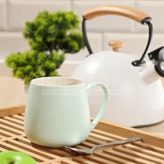 Кружка керамика, 450 мл, Сиенна, Daniks, HMA2-1, мятная