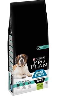 Сухой корм ProPlan для взрослых собак крупных пород с мощным телосложением с чувствительным пищеварением, ягненок и рис, 14кг