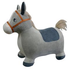 Прыгуны-животные Pituso &quot;Ослик&quot;, съемный чехол, насос, 57х27х50см, серый