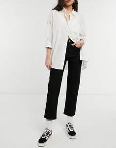Черные прямые эластичные джинсы Cotton:On-Черный цвет