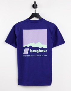 Темно-синяя футболка Berghaus Skyline Lhotse-Темно-синий