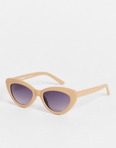 Женские солнцезащитные очки «кошачий глаз» в бежевой оправе AJ Morgan-Светло-бежевый цвет