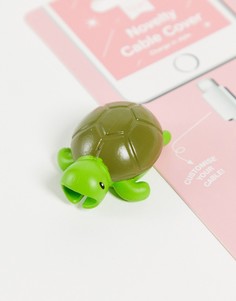 Насадка на кабель с дизайном "черепаха" Typo-Зеленый цвет