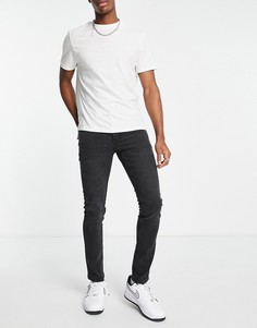 Узкие джинсы выбеленного черного цвета French Connection-Черный
