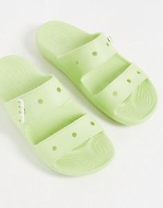 Классические сандалии цвета сельдерея Crocs-Зеленый цвет