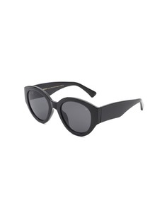 Черные круглые солнцезащитные очки «кошачий глаз» A.Kjaerbede Big Winnie-Черный