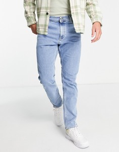Голубые выбеленные джинсы свободного прямого кроя Tommy Jeans Ethan-Голубой