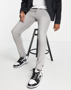 Светло-серые эластичные джинсы скинни French Connection-Серый