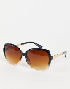 Квадратные двухцветные солнцезащитные очки Accessorize Sadie-Коричневый цвет