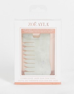 Скребок гуаша с зубчиками Zoe Ayla-Зеленый цвет