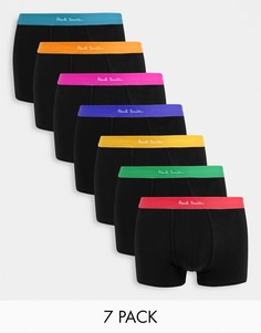 Набор из 7 черных боксеров-брифов Paul Smith-Черный
