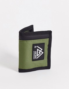 Бумажник цвета хаки в спортивном стиле с нашивкой ASOS DESIGN-Зеленый цвет