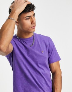 Фиолетовая футболка Farah-Голубой