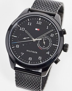 Черные часы с сетчатым ремешком Tommy Hilfiger Patrick-Черный