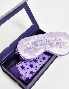 Подарочный набор с носками и маской для сна Chelsea Peers-Фиолетовый цвет