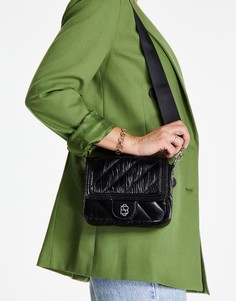 Черная сумка через плечо с мягкой набивкой Becksöndergaard-Черный Becksondergaard