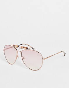 Розовые солнцезащитные очки «авиатор» Tommy Hilfiger TH 1808/S-Розовый цвет