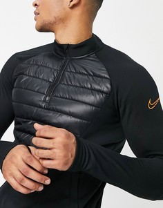 Черный топ для тренировок Nike Football Academy Winter Warrior-Черный цвет