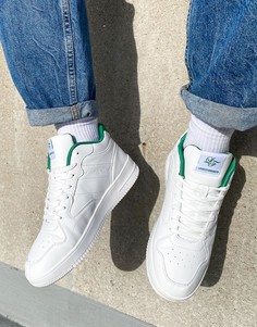 Кроссовки белого/зеленого цветов с контрастной строчкой Loyalty & Faith-Белый