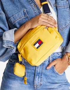 Желтая нейлоновая сумка через плечо с логотипом в виде флага Tommy Jeans-Желтый