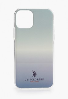 Чехол для iPhone U.S. Polo Assn. 11 Pro, PC/TPU Gradient Small horse Blue