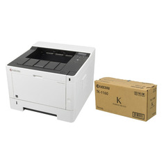 Принтер лазерный Kyocera Ecosys P2040DN + картридж, черно-белый, цвет: черный