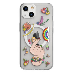 Чехол (клип-кейс) SwitchEasy MagLamour Finger Heart, для Apple iPhone 13, разноцветный [me-103-208-276-206] Noname