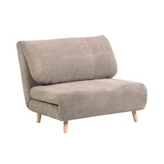 Диван-кровать keren серый вельветовый 106 cm (la forma) серый 106x84x87 см.