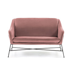 Диван brida из розового бархата 128 см (la forma) розовый 128x82x73 см.