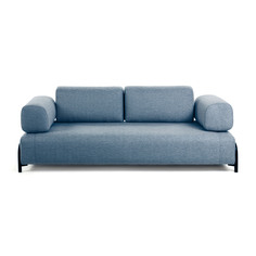 Модуль трехместного дивана compo синий (la forma) синий 232x82x98 см.