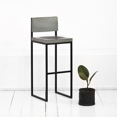 Барный стул fullmoon в сером цвете (archpole) серый 37x91x39 см.