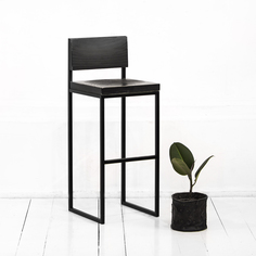 Барный стул fullmoon в черном цвете (archpole) черный 37x91x39 см.