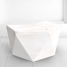 Рабочий стол гексагон брильянт в белом цвете (archpole) белый 132x74x114 см.