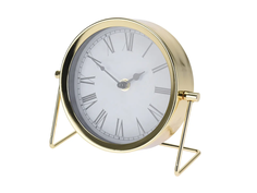 Часы настольные golden time (ogogo) золотой 18x16x7 см.