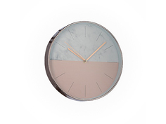 Часы настенные white marble (ogogo) розовый 4 см.