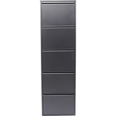 Шкаф для обуви caruso (kare) серый 50x170x14 см.