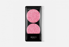 Натуральные целлюлозные спонжи для очищения кожи Kiko Milano
