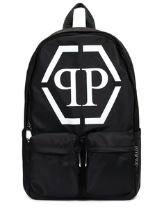 Рюкзак текстильный с логотипом Philipp Plein