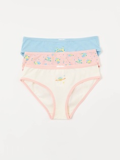 Набор из 3 трусов-слипов с принтом Миньоны для девочек (принт, 116-122 (6-7 YEARS)) Sela